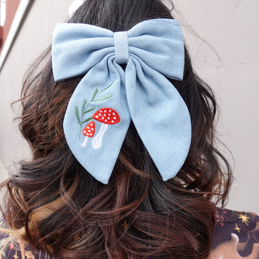 Mushroom Hair Bow