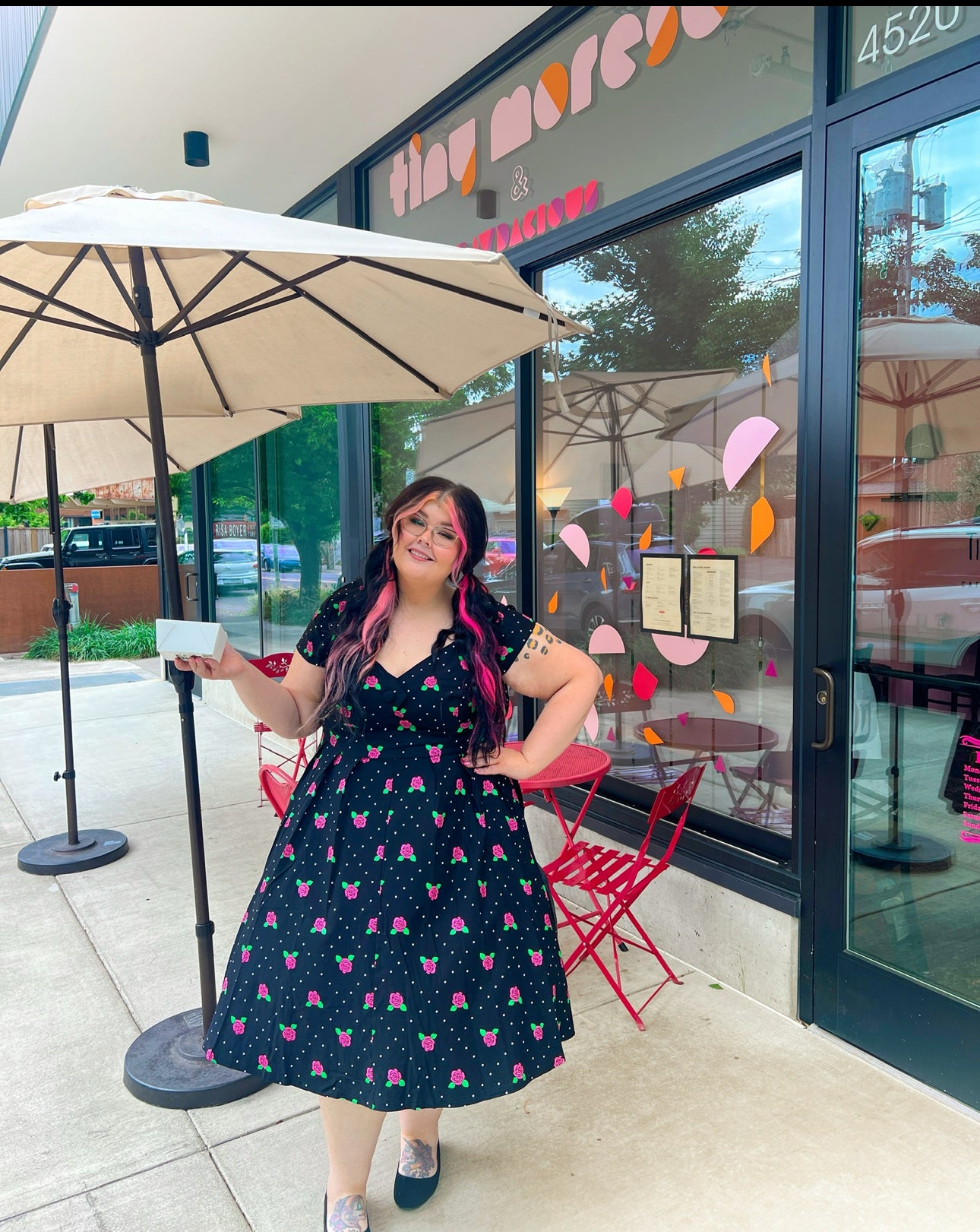 Unique Vintage Stretch Dress 22/24 #94