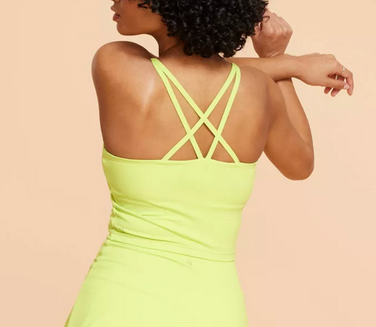 Blogilates Strappy Tank Top in Lime Green 3X - #14