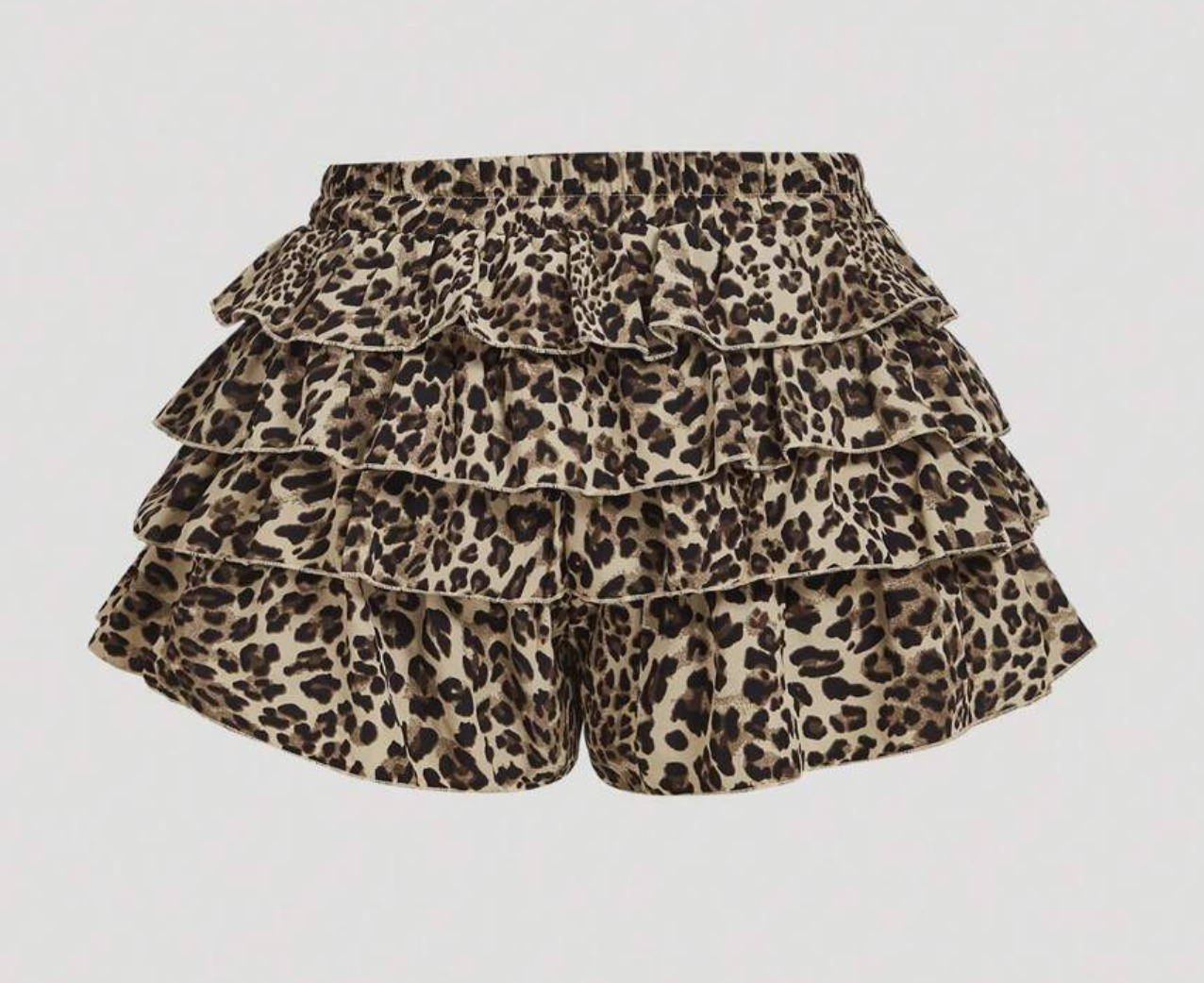 Shein Leopard Ruffle Shorts, Size 4XL/20, #49