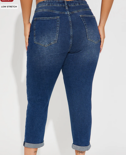 Fashion Nova Boyfriend Jeans, Size 22, #43