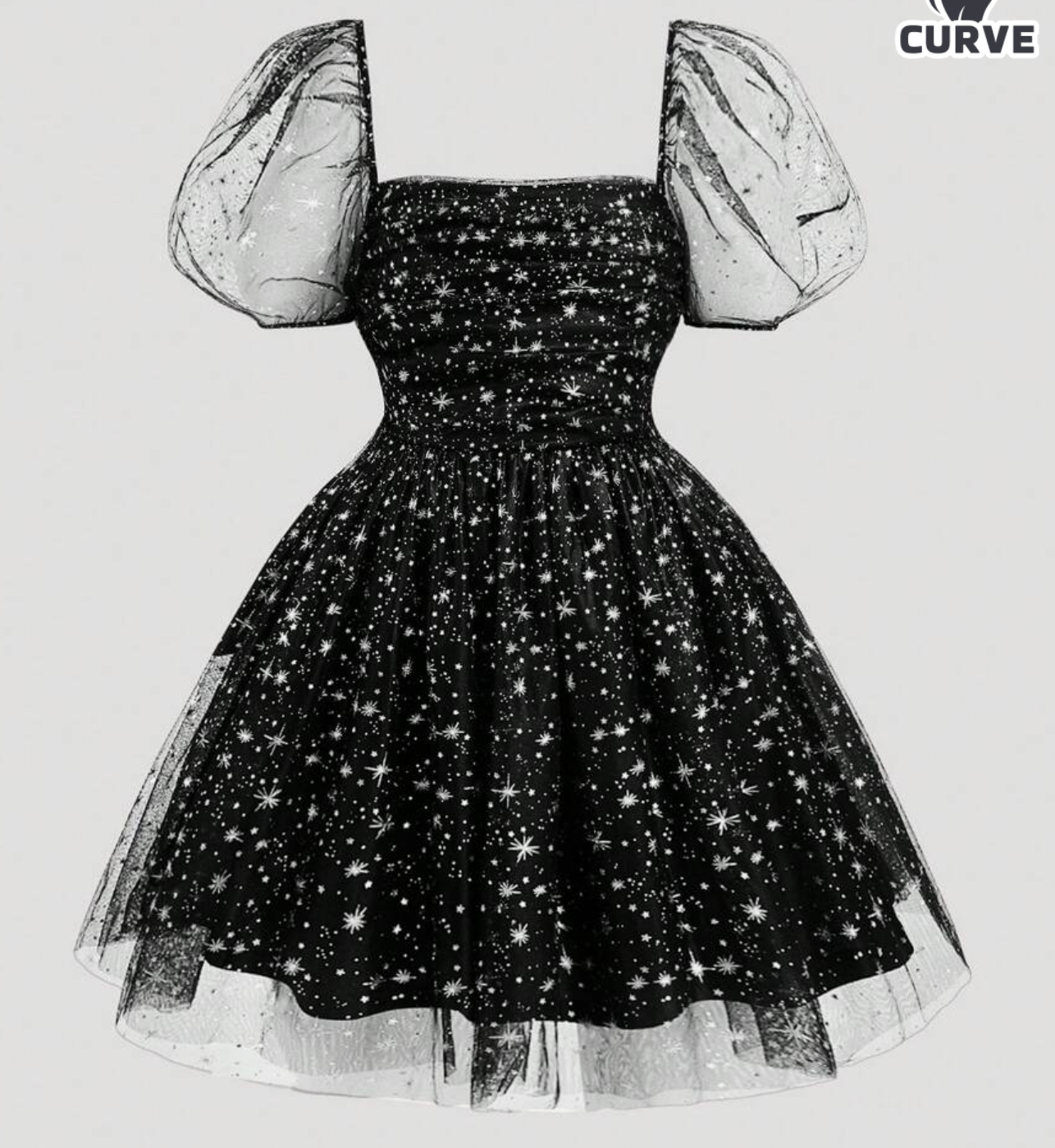 Starry Night Tulle Dress Shein Size 2xL #77
