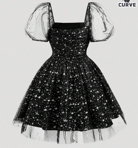 Starry Night Tulle Dress Shein Size 2xL #77