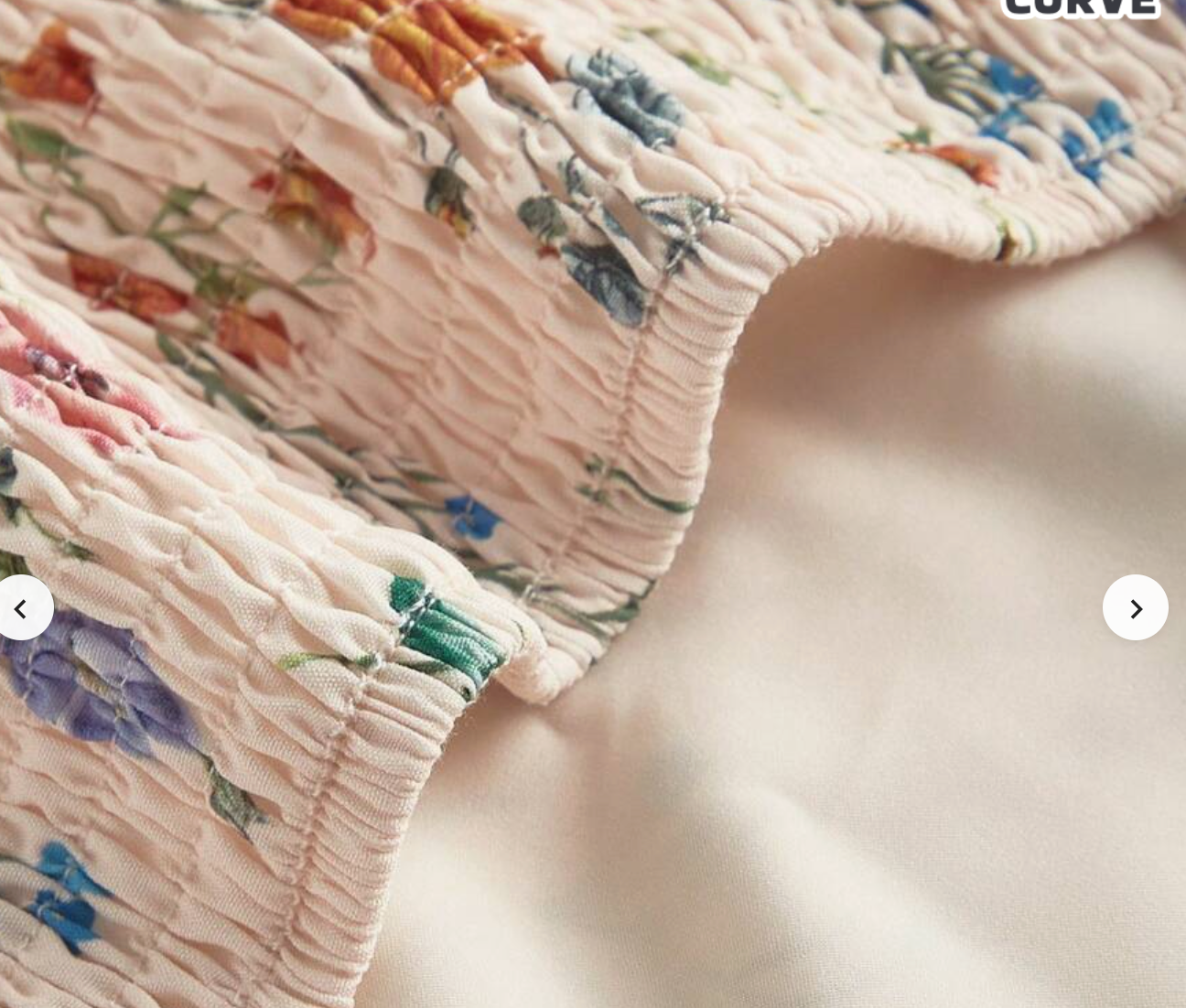 Cream Floral Dress Shein Size 2X #78