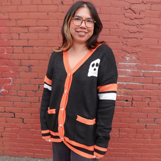 Halloween Boo Ghost Cardigan