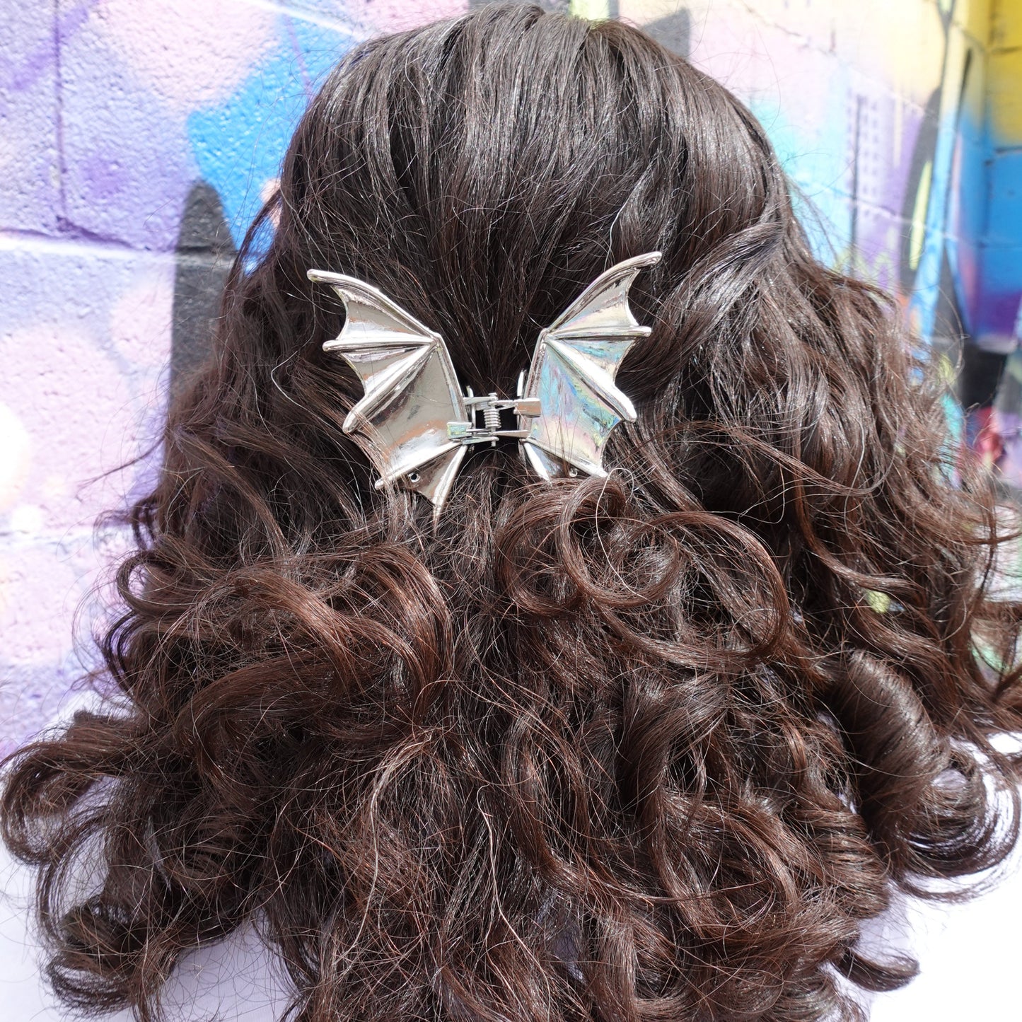 BAT HAIR CLAW (BLACK OR SILVER)