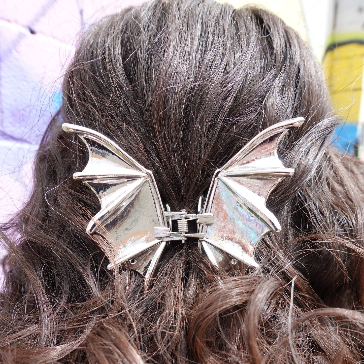 BAT HAIR CLAW (BLACK OR SILVER)