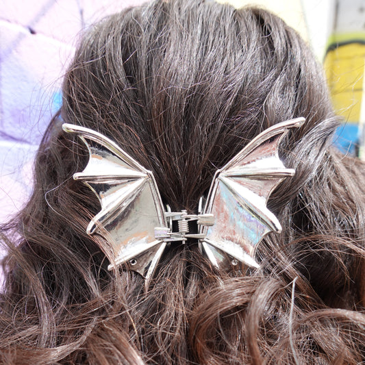 BAT HAIR CLAW (BLACK OR SILVER)