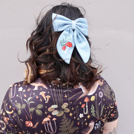 Mushroom Hair Bow