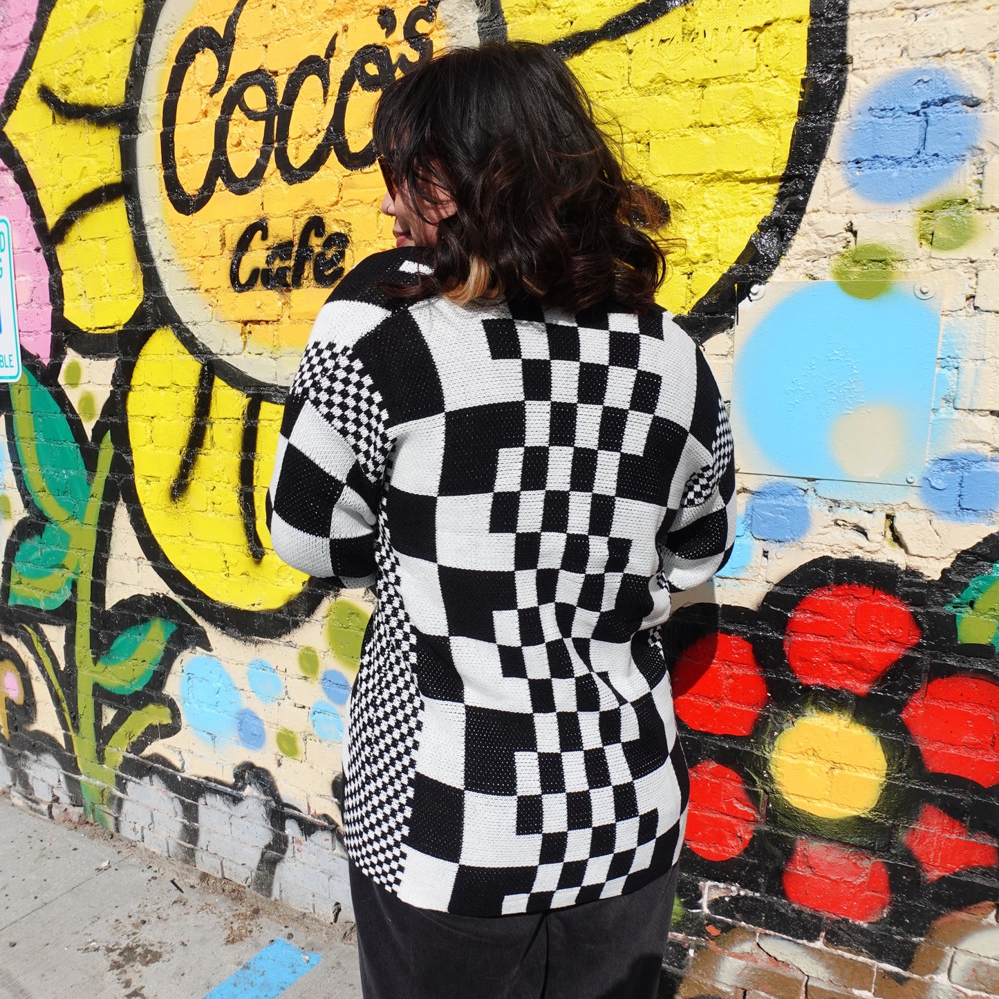 Checkered Cardigan