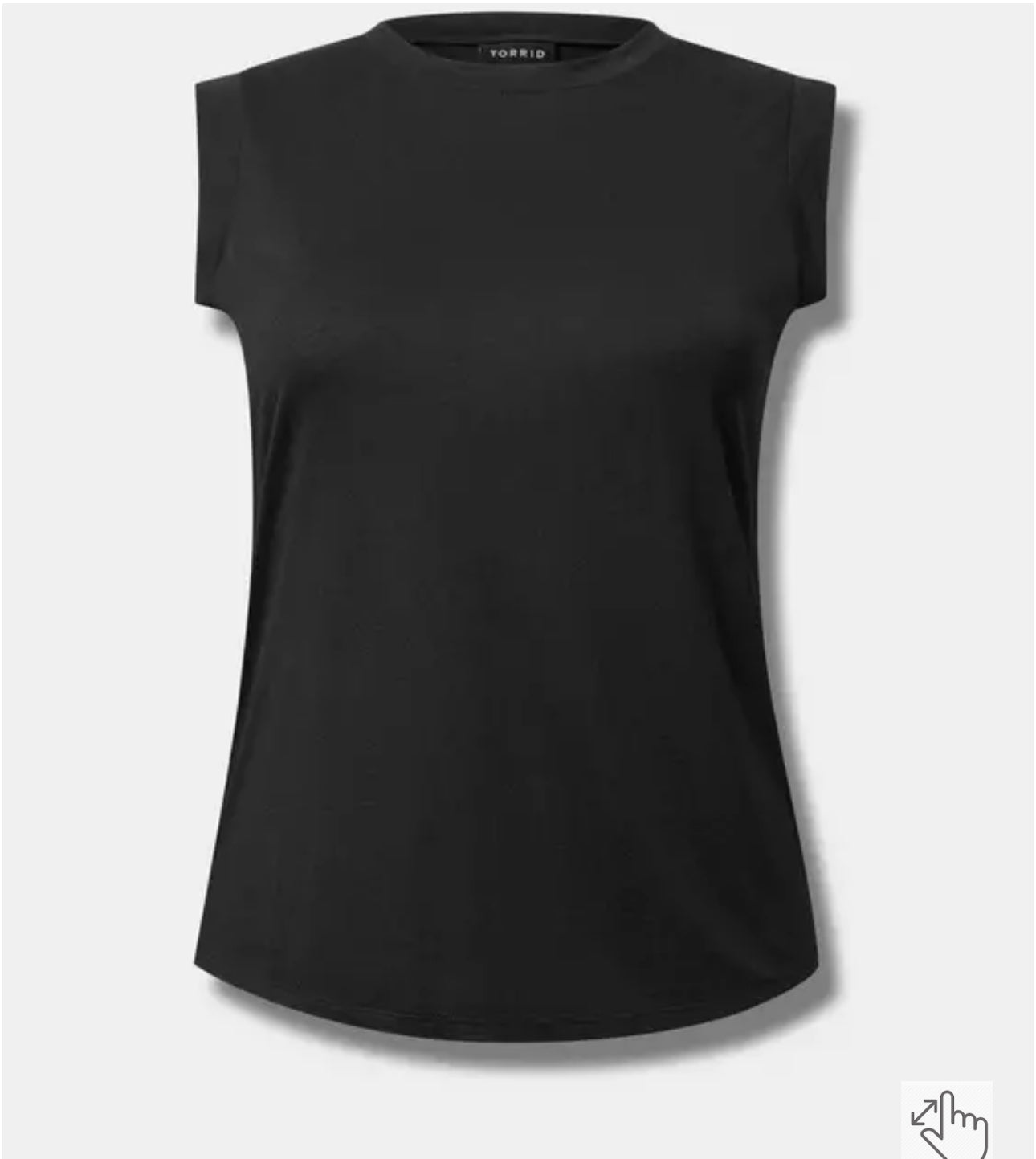 Torrid Basic Black Muscle Tank size 2 #101