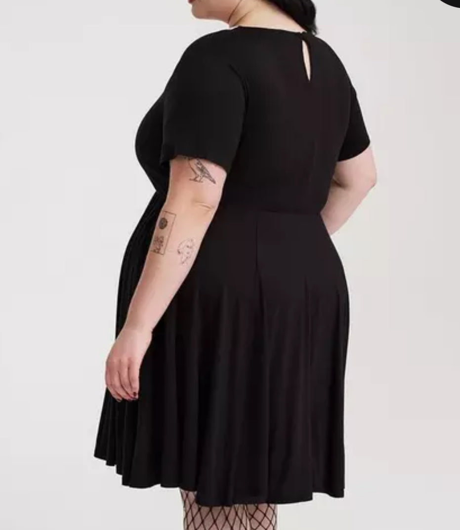 TORRID Black and White Collared Dress 2X #104