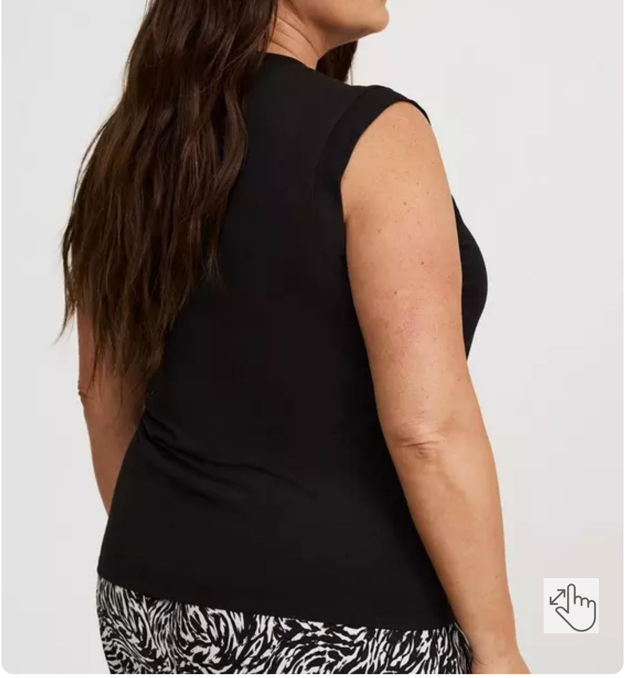 Torrid Basic Black Muscle Tank size 2 #101