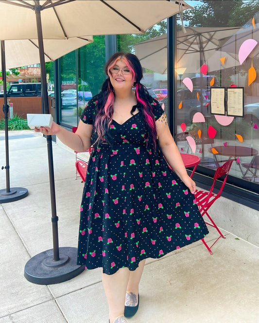 Unique Vintage Stretch Dress 22/24 #94