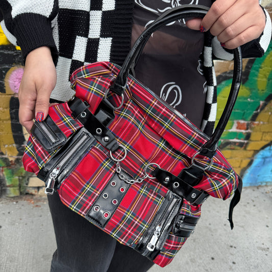 Punk Plaid Purse