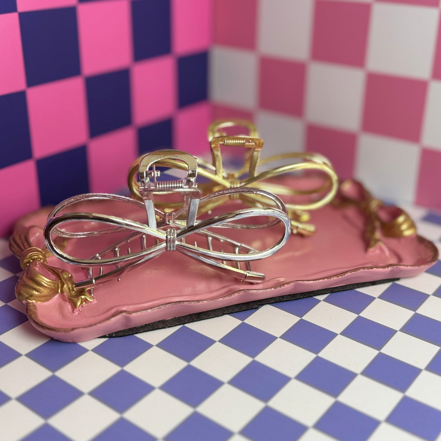 Bow Hair Claws (Gold & Silver)