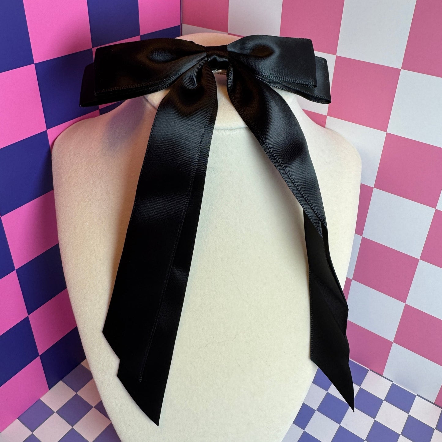 Classic Hair Bow In Black Or Cream