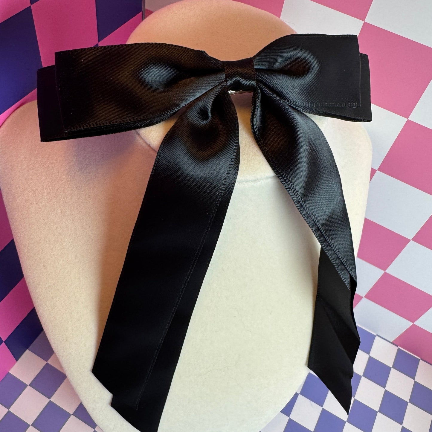 Classic Hair Bow In Black Or Cream