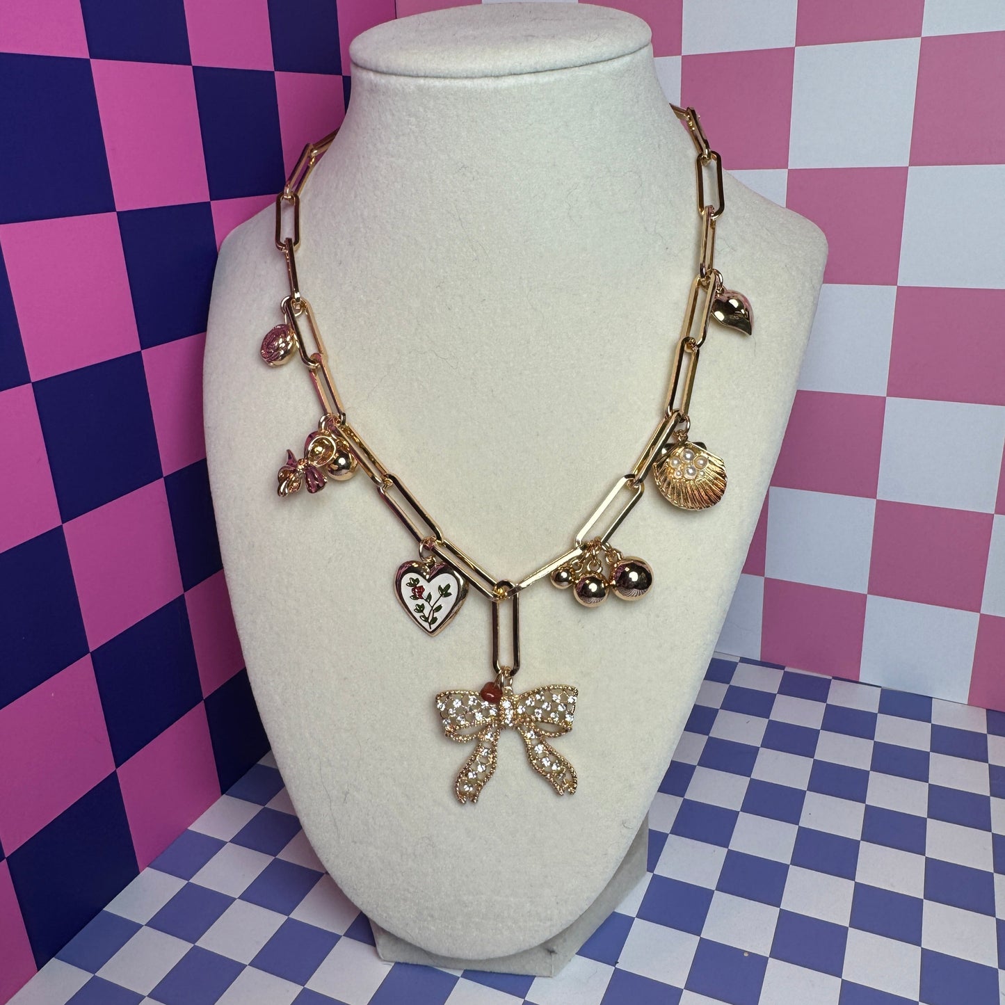 Shell Games Chunky Charm Necklace