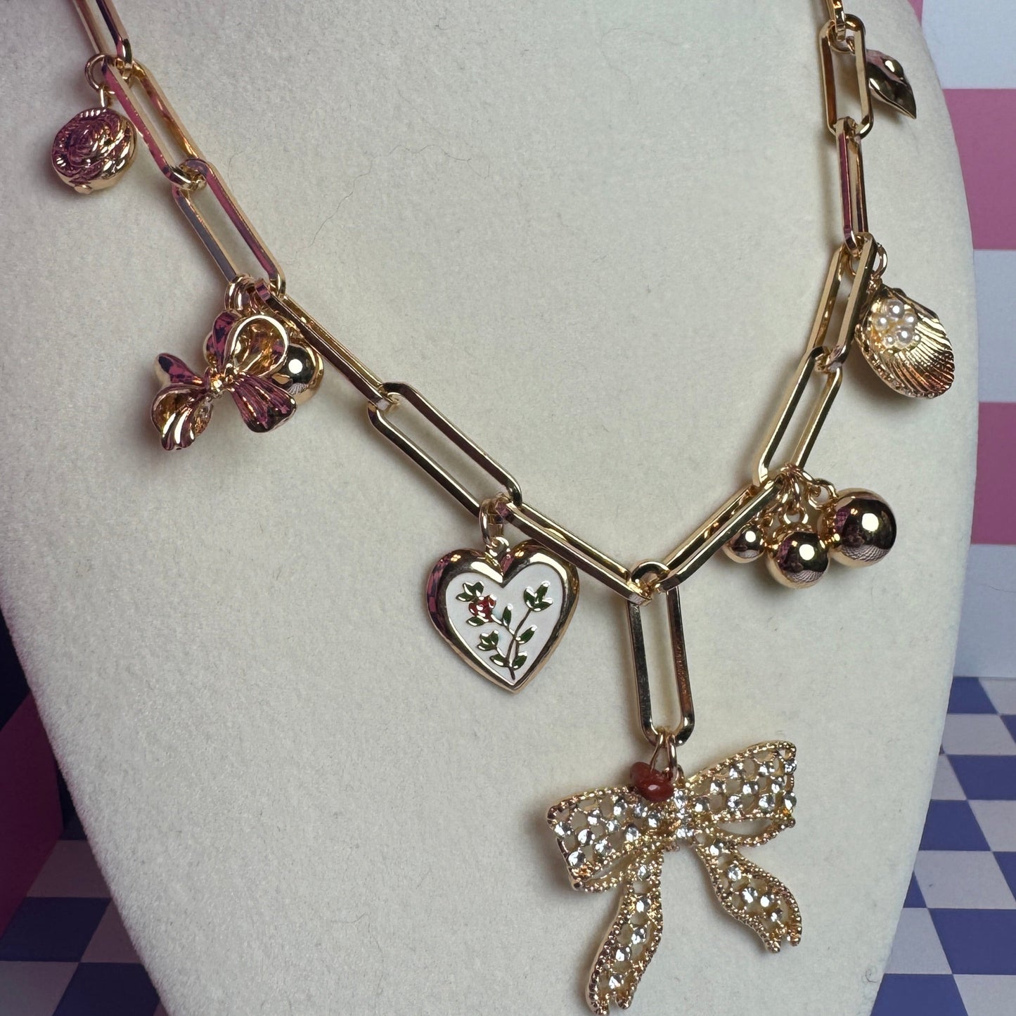 Shell Games Chunky Charm Necklace