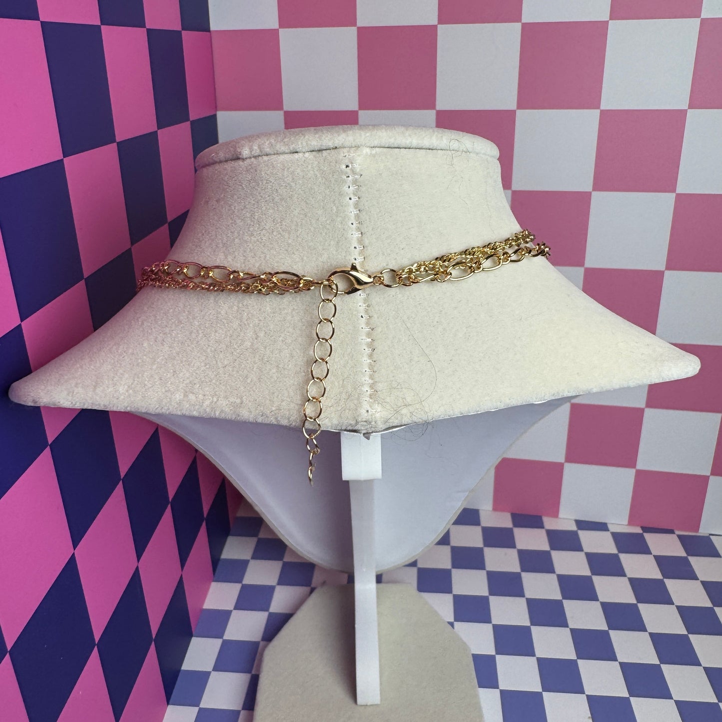 Britney Tri-Layer Charm Necklace