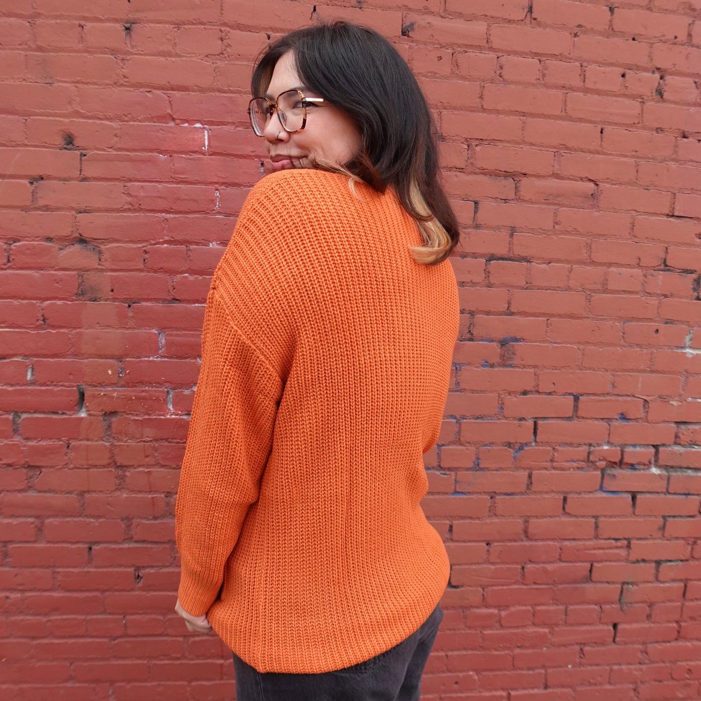 HALLOWEEN PUMPKIN PATCH LONGLINE CARDIGAN
