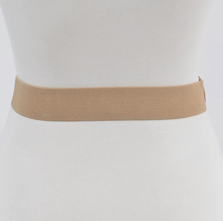 PLUS SIZE LEOPARD PRINT STRETCH BUCKLE BELT
