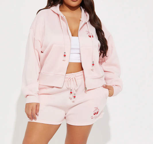 SO SWEET CHERRY Two Piece Short Loungewear Set - #8