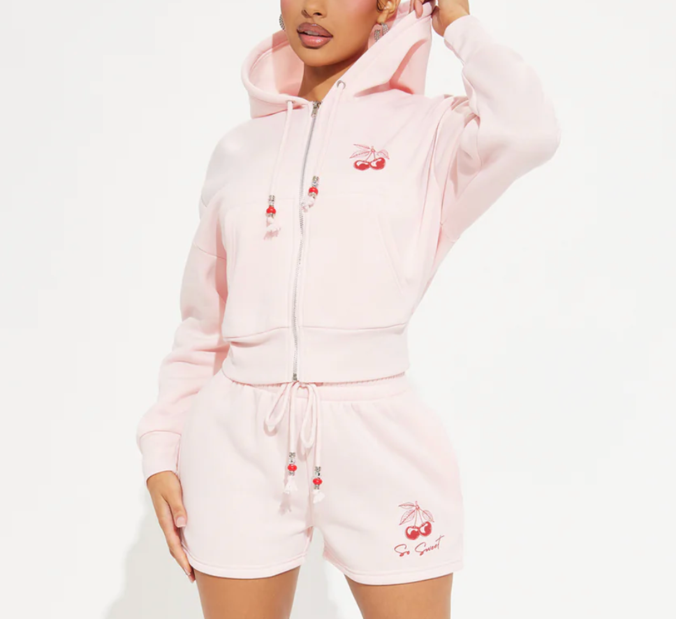 SO SWEET CHERRY Two Piece Short Loungewear Set - #8