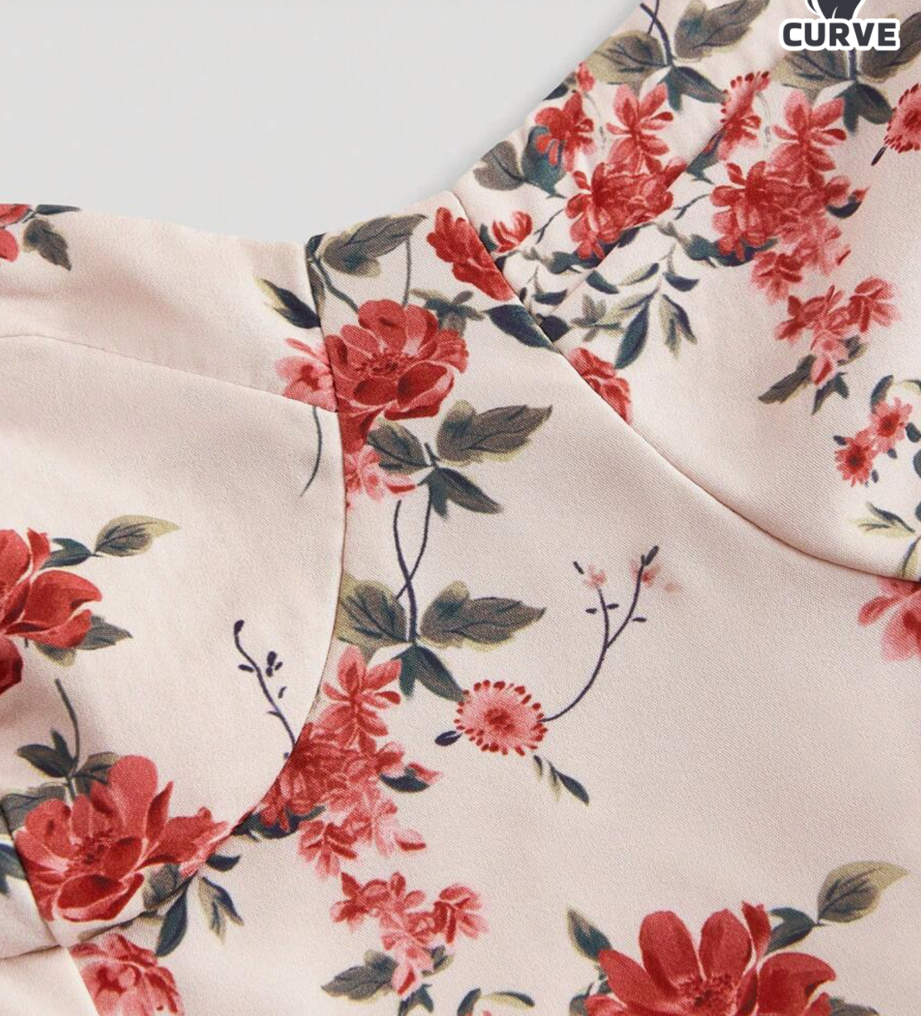 Floral Bow Shoulder Tie Dress 3X/18 #13