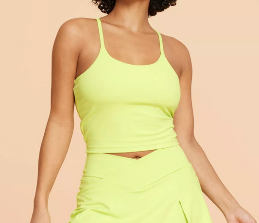 Blogilates Strappy Tank Top in Lime Green 3X - #14