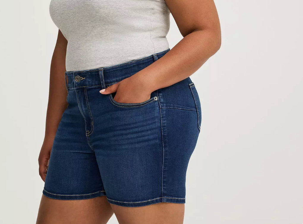 Torrid Dark Denim Shorts 5" Inseams, Size 20, #23