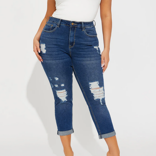 Fashion Nova Boyfriend Jeans, Size 22, #43
