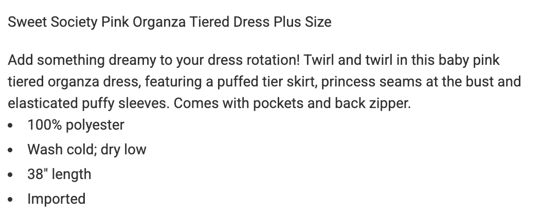 Pink Princess Dress Hot Topic Size 3 #71
