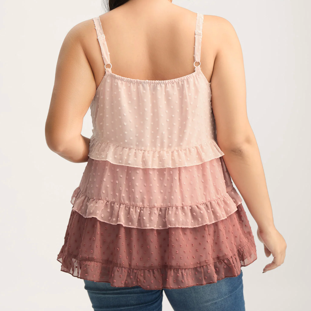 Pink Ruffle Top Bloomchic #84