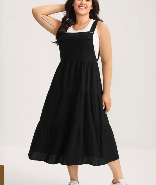 Black Skirtall Style Dress Bloomchic 2X #89