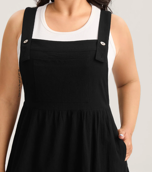 Black Skirtall Style Dress Bloomchic 2X #89