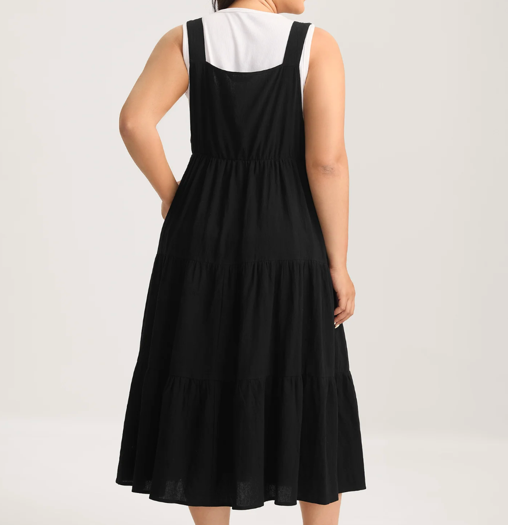 Black Skirtall Style Dress Bloomchic 2X #89