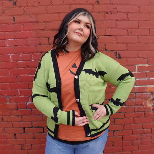 Halloween Bat Cardigan