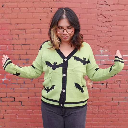 Halloween Bat Cardigan