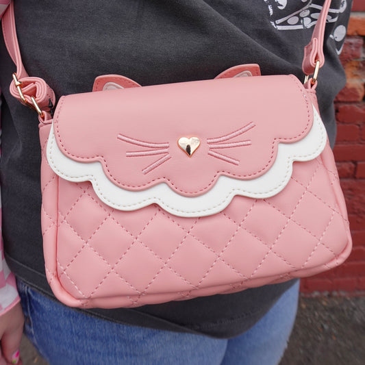 PINK CAT PURSE