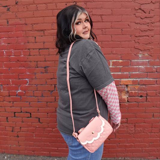 PINK CAT PURSE