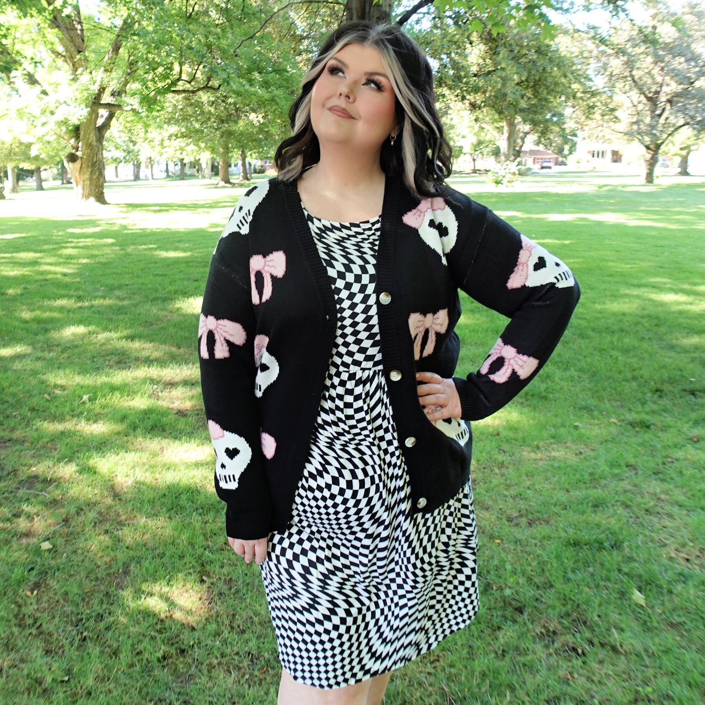 Skelly Bow Marie Cardigan (S-XL)