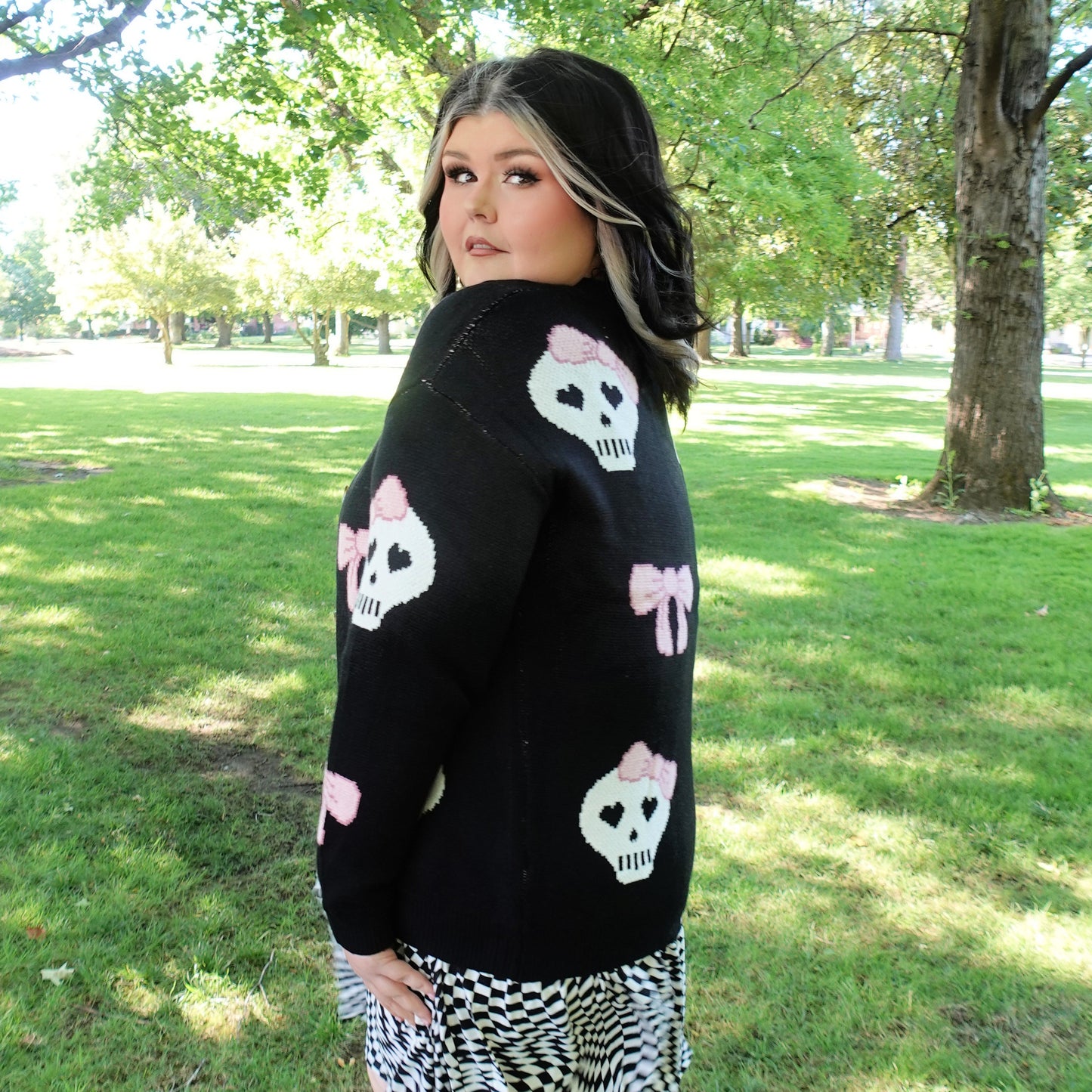 Skelly Bow Marie Cardigan (S-XL)