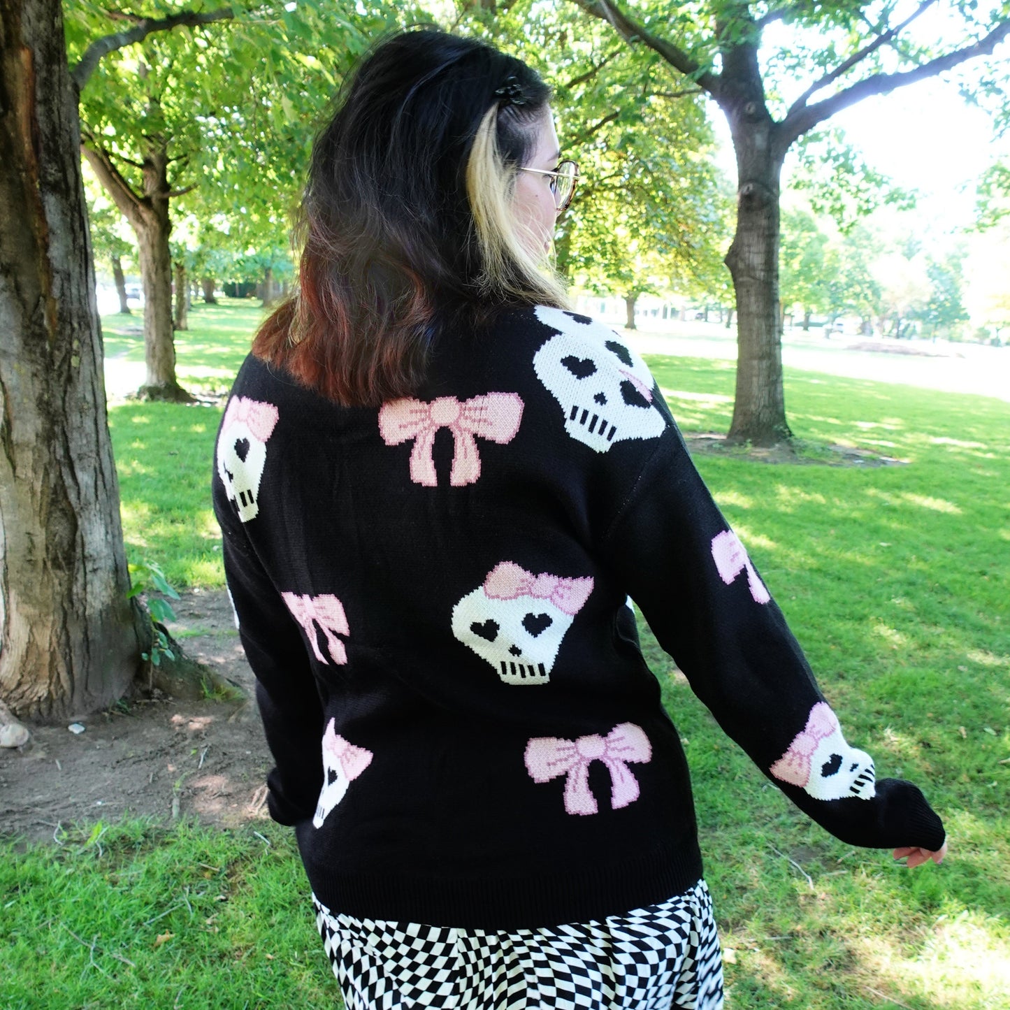 Skelly Bow Marie Cardigan (S-XL)