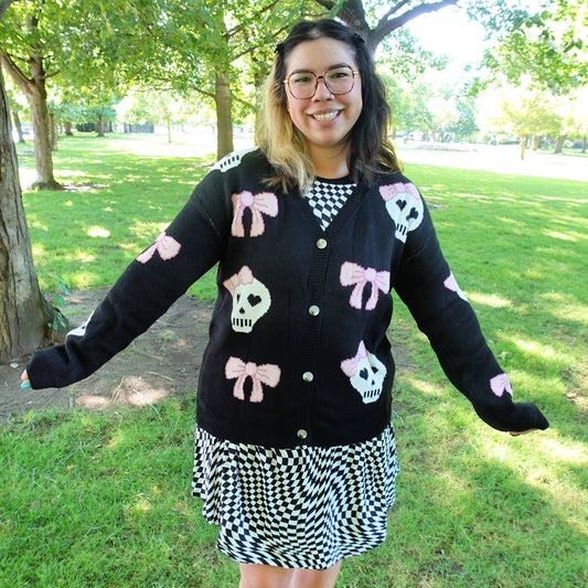 Skelly Bow Marie Cardigan (S-XL)