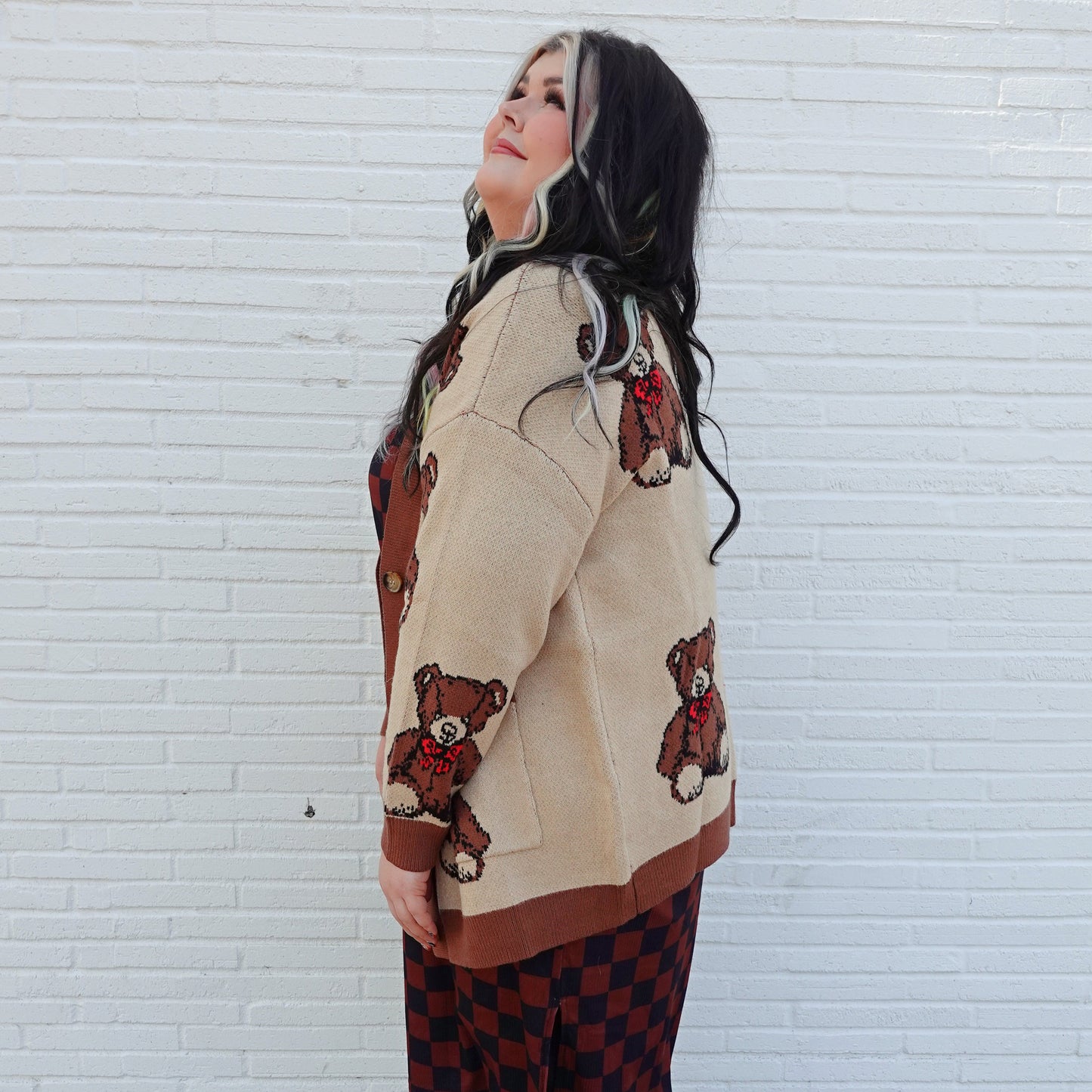 Teddy Bear Oversized Cardigan (S/M - 1X/2X)