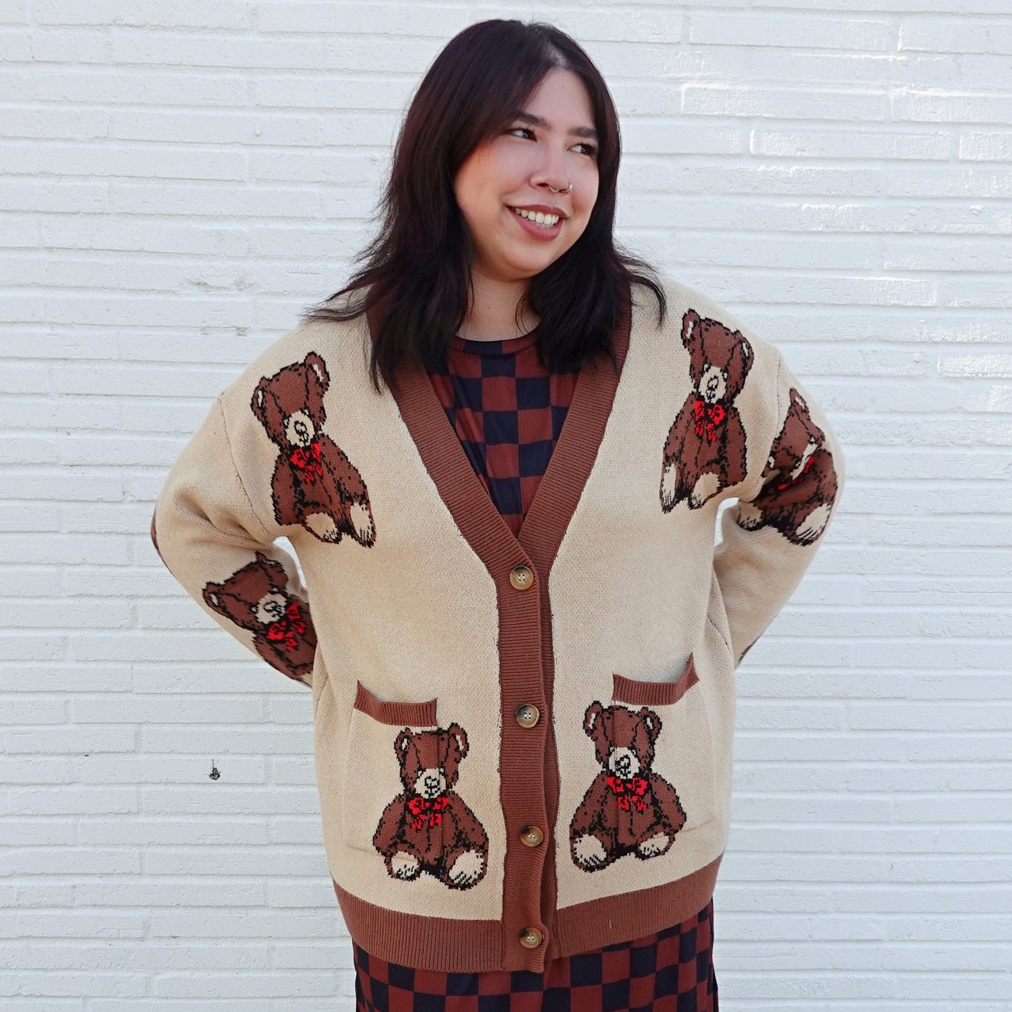 Teddy Bear Oversized Cardigan (S/M - 1X/2X)