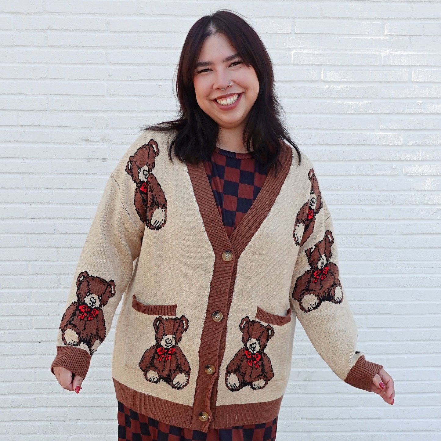 Teddy Bear Oversized Cardigan (S/M - 1X/2X)