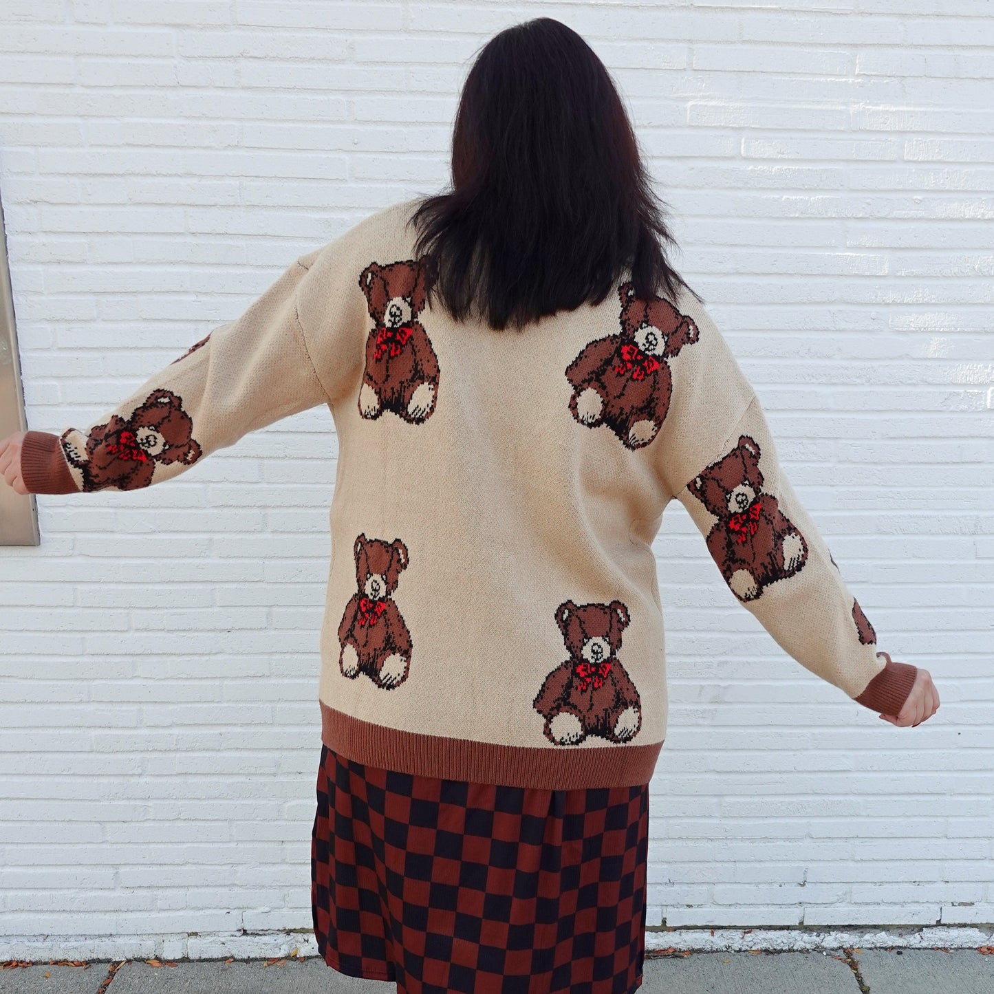 Teddy Bear Oversized Cardigan (S/M - 1X/2X)